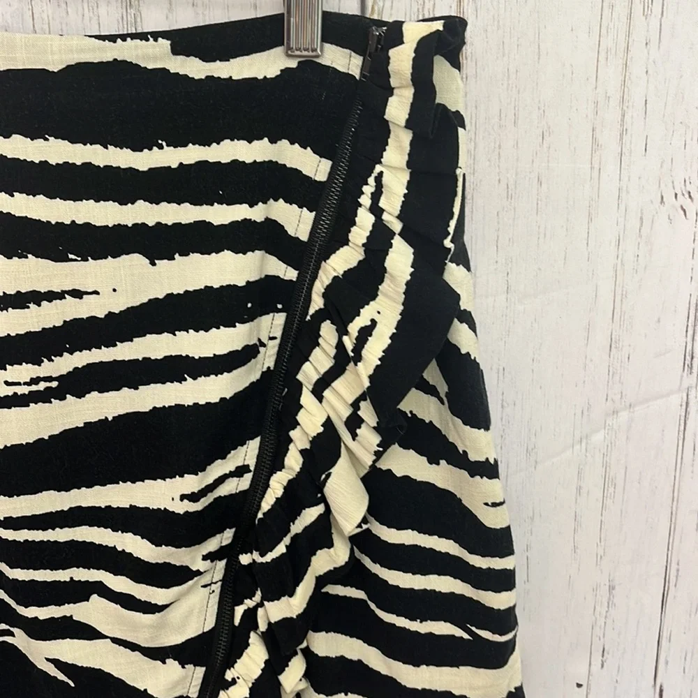 Free People Zebra Ruffle Mini Skirt - Picture 9 of 13